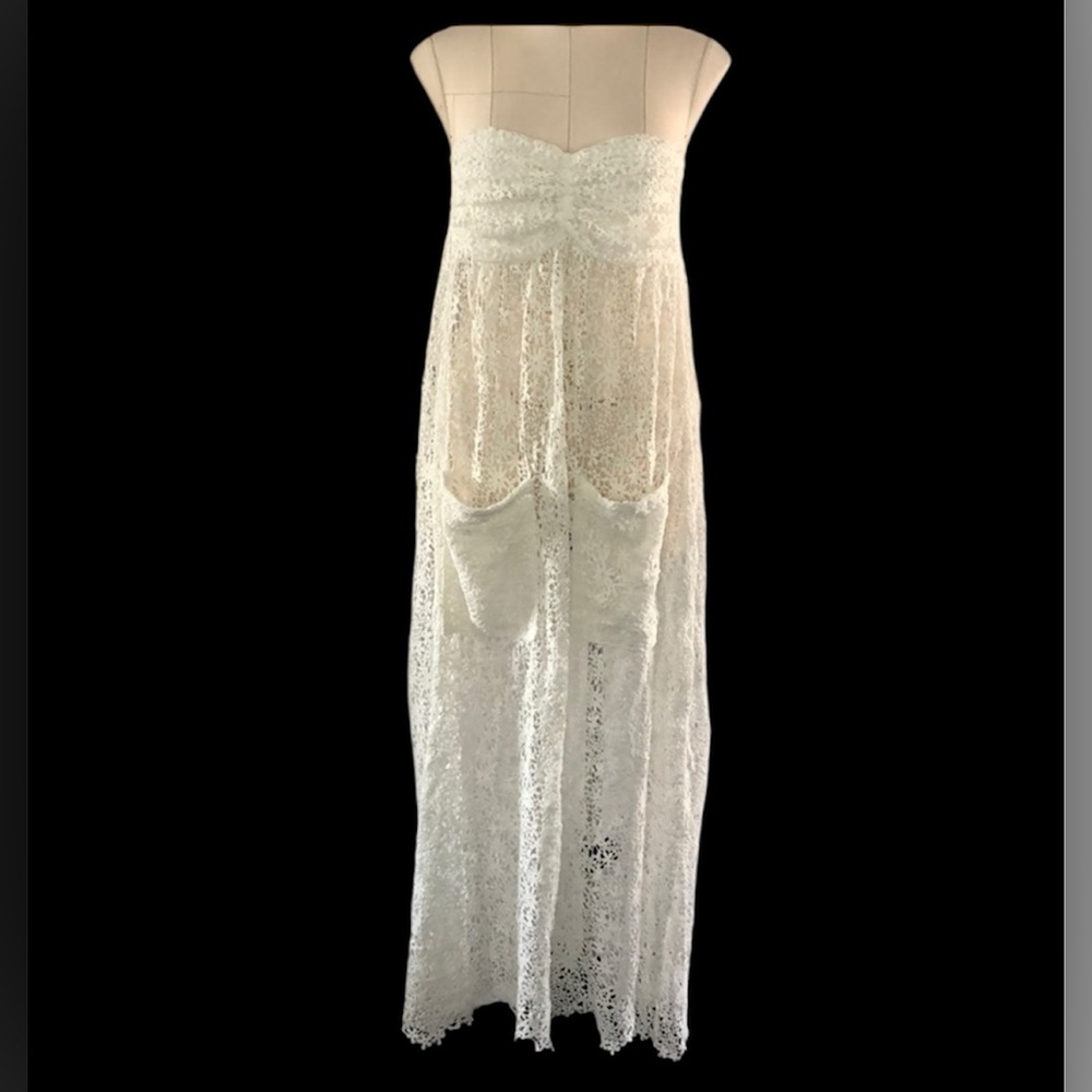 Muche et Muchette lace eyelet swimsuit coverup